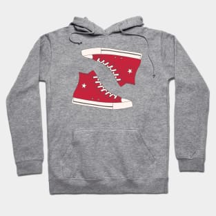 Red High Top Sneakers Hoodie